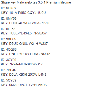 malwarebytes anti-malware 3.5.1 license key