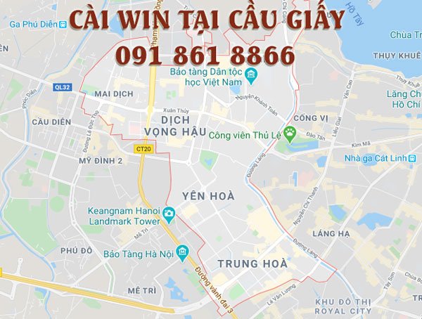 cài win tại nhà cầu giấy