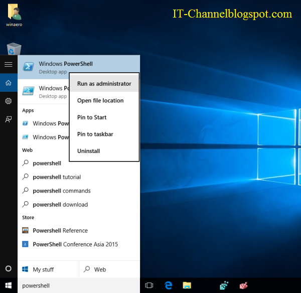 Thủ thuật khôi phục lại Windows Store trong Windows 10