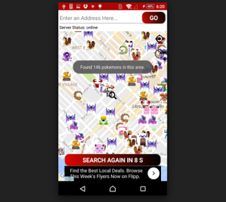 PokeMap RealTime PokeRadar cho máy tính
