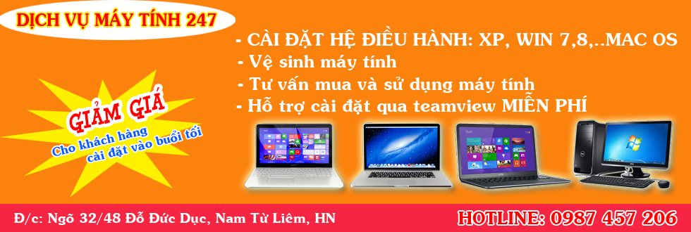 Chuyên nhận cài win máy vi tính tại nhà tại Hà Nội