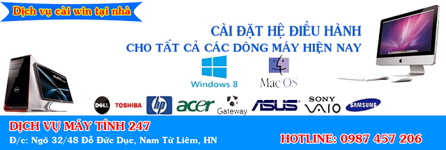 Dịch vụ Cài win tại nhà quận Tây Hồ giá rẻ