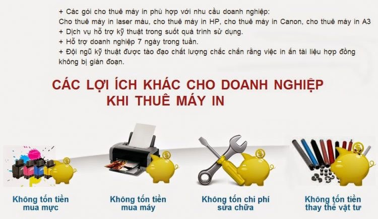 dịch vụ cho thuê máy in màu