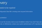 Hướng dẫn sửa lỗi Boot Configuration Data Missing BSOD Error 0x000000f on Windows 10/8/8.1